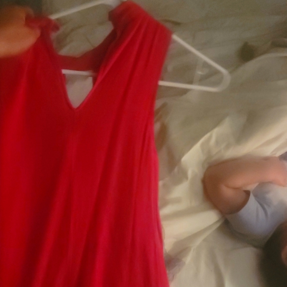 Sexy red cocktail dress